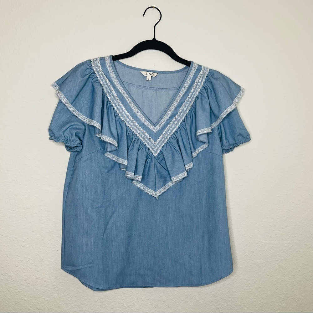 JING denim look top